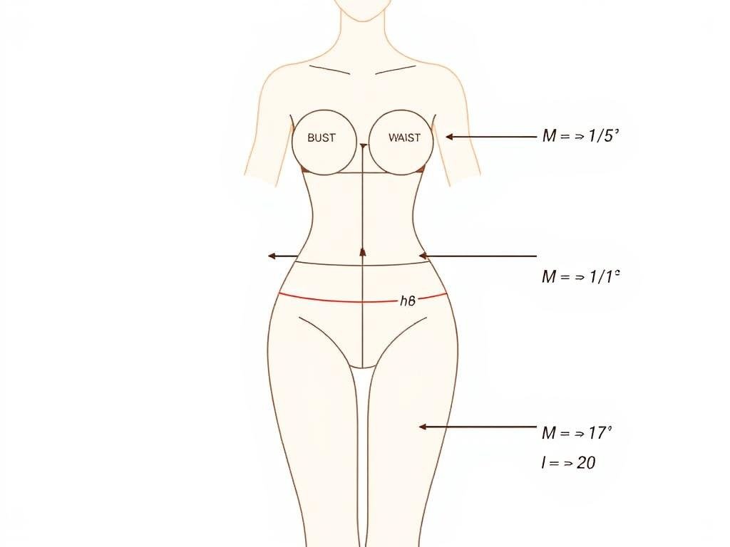 Visual representation of the Body Shape Calculator Formula with measurements Visual representation of the Body Shape Calculator Formula with measurements
